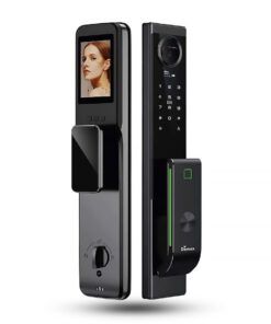 Khóa điện tử cửa gỗ DEMAX EL966 VF CNC Đen Nano