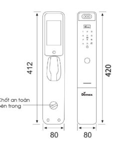 Khóa điện tử cửa gỗ DEMAX EL910
