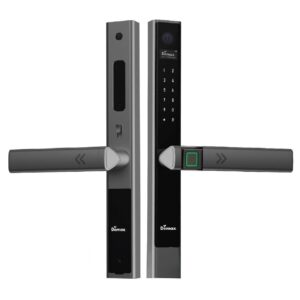 Top những mẫu khóa vân tay cửa nhôm giá tốt, lắp đặt tận nơi Khóa điện tử chống nước cửa nhôm DEMAX EL689 GS