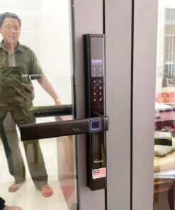 khóa điện tử chống nước cửa nhôm Demax El688 BN