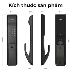 Kích thước khóa điện tử Kaadas K9 5W