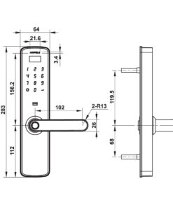 Khóa điện tử Hafele DL7100