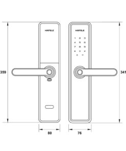 Khóa điện tử Hafele DL7600 Black