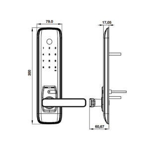 Khóa điện tử Hafele EL7800 Plus