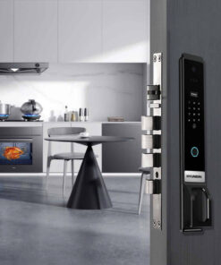 Khóa vân tay cửa gỗ tự động Hyundai HY-SLA913F BLACK Face ID