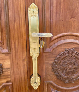 Khoá điện tử đại sảnh Hubert HB DS77 Gold