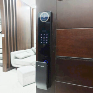 Khóa điện tử cửa gỗ SHARP S7FV CNC Khóa điện tử SHARP S7FV CNC