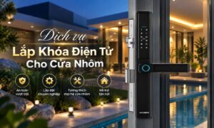 Dịch vụ lắp khóa điện tử cho cửa nhôm nhanh chóng