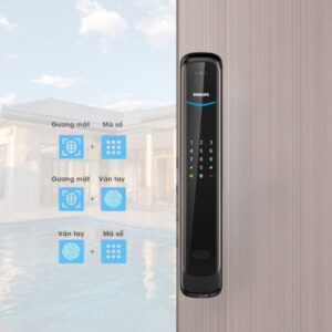 Khóa Philips DDL702-8HWS trang bị công nghệ bảo mật kép
