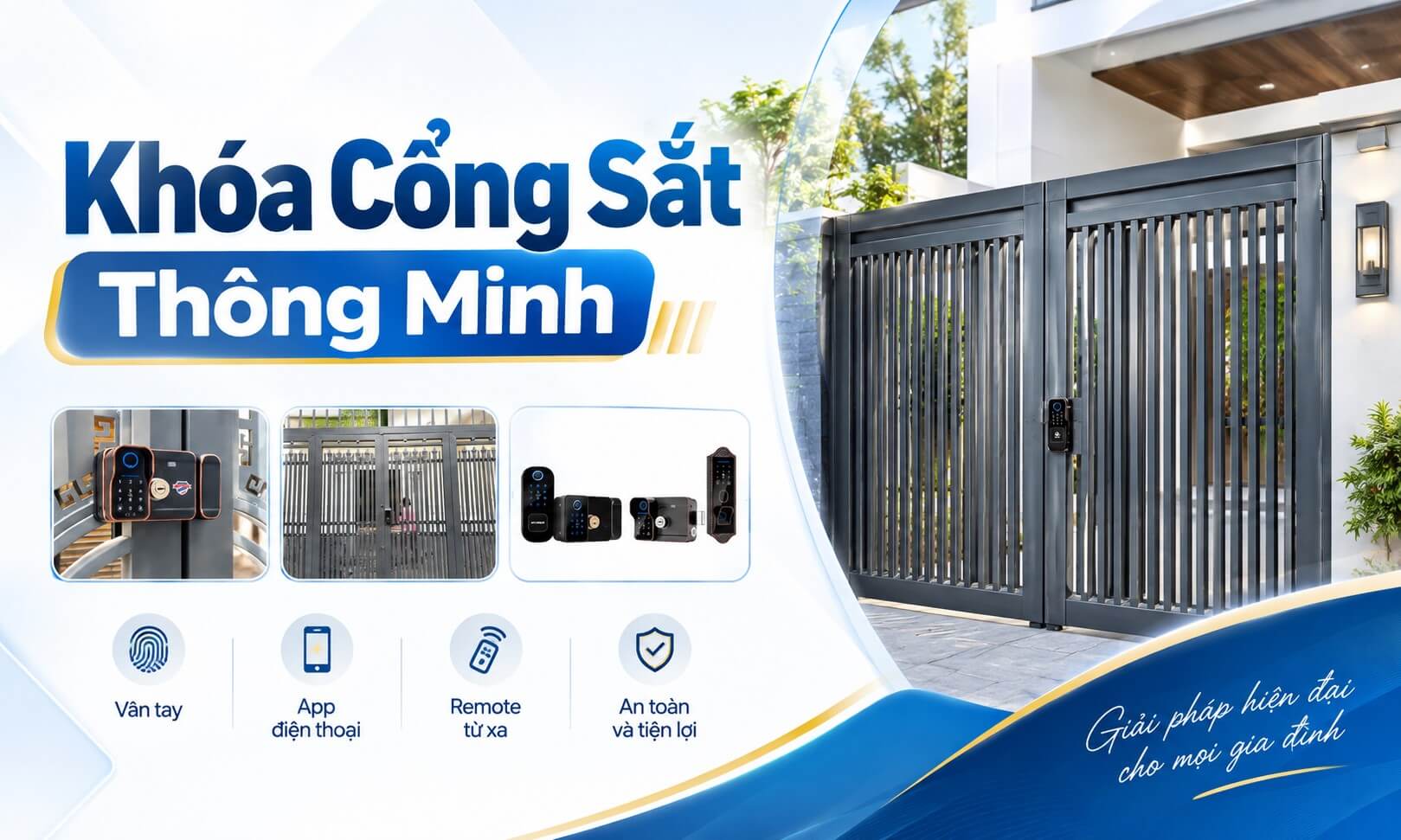 Khóa Cổng Sắt Thông Minh Có Những Tính Năng Gì Khóa Cổng Sắt Thông Minh Có Những Tính Năng Gì