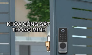 Đừng lắp khóa cơ nữa khi khóa cổng sắt thông minh đã ra đời Khóa cổng sắt thông minh