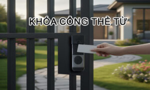 Khóa cổng thẻ từ