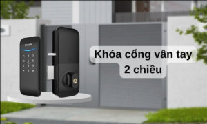 Còn dùng khóa cơ? Khóa cổng vân tay 2 chiều sẽ khiến bạn đổi ý Khóa cổng vân tay 2 chiều