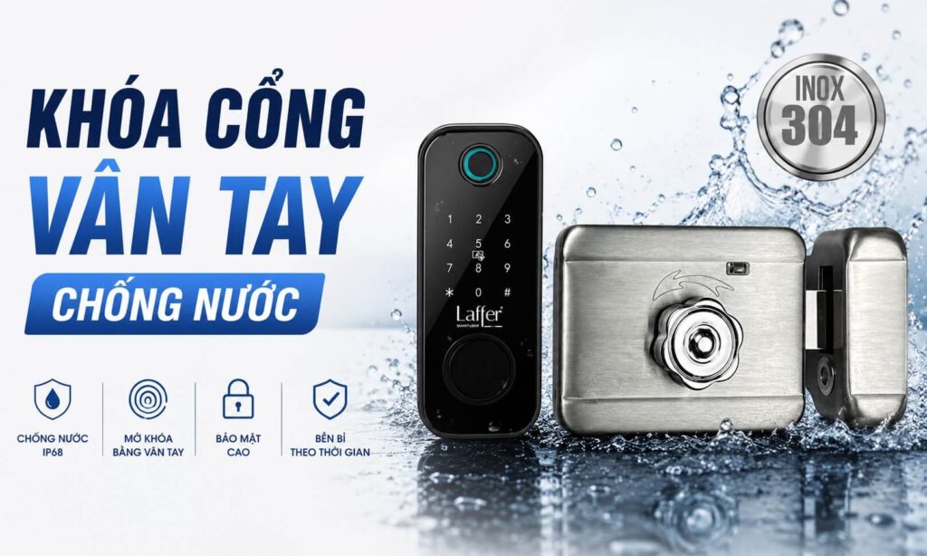 Cập nhật những mẫu khóa cổng vân tay chống nước tốt nhất hiện nay Cập nhật những mẫu khóa cổng vân tay chống nước tốt nhất hiện nay