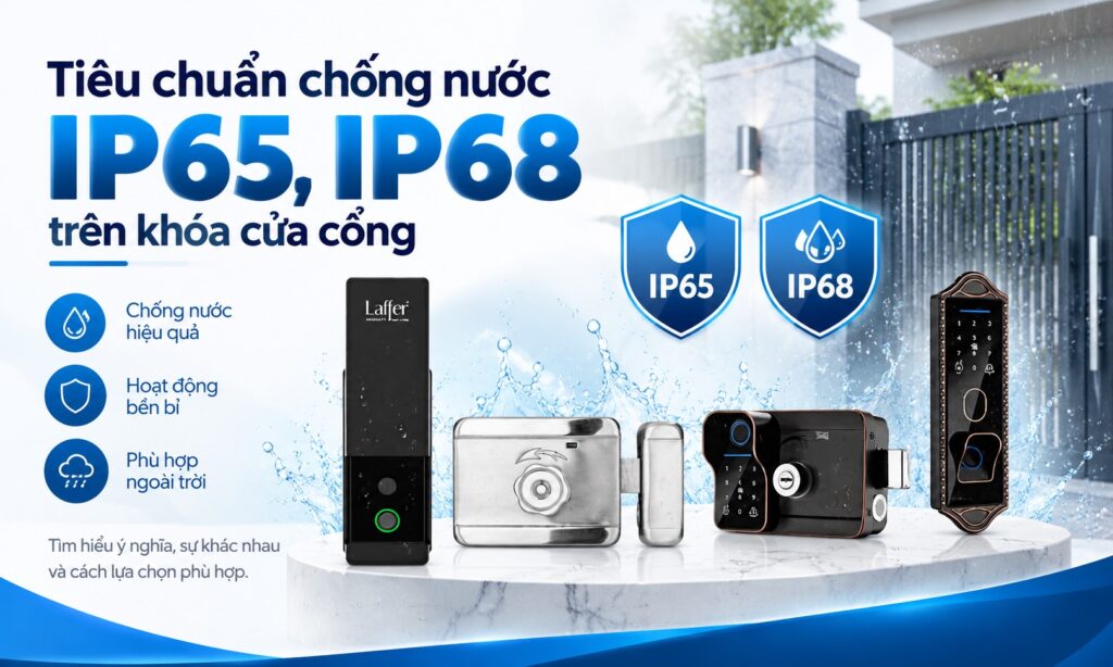 Tiêu Chuẩn Chống Nước IP65, IP68 Trên Khóa Cửa Cổng Tiêu Chuẩn Chống Nước IP65, IP68 Trên Khóa Cửa Cổng