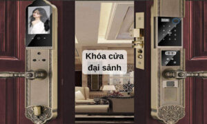 Khóa cửa đại sảnh an toàn bền đẹp cho biệt thự hiện đại Khóa cửa đại sảnh