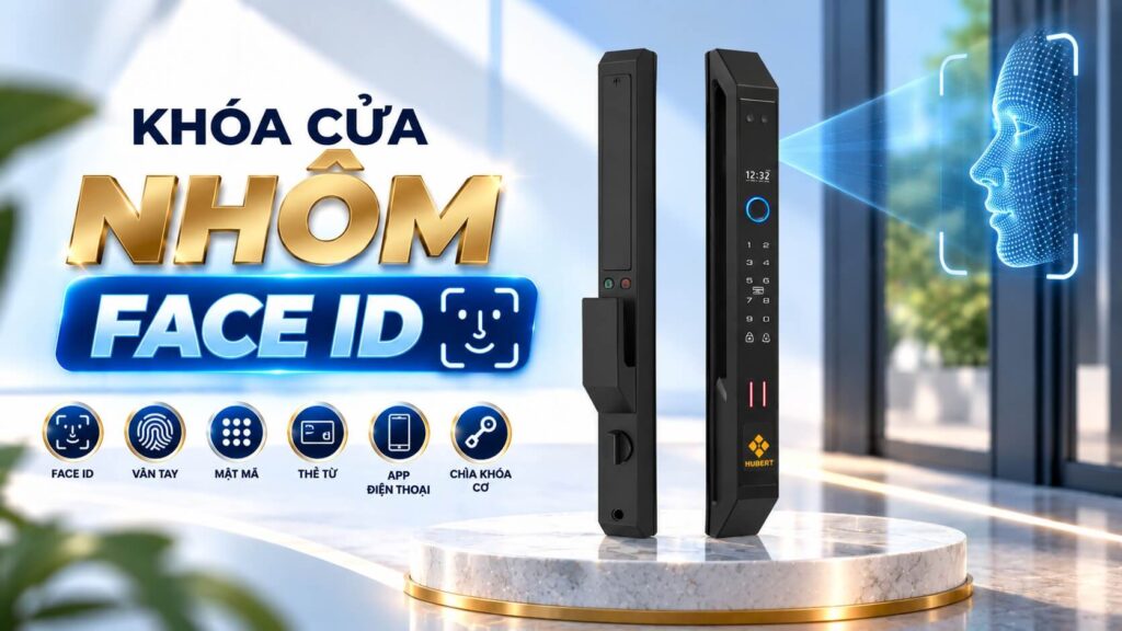 Khoá cửa nhôm Face ID là gì, ưu điểm, tiêu chí lựa chọn và hình ảnh dịch vụ lắp khoá cửa nhôm sắt uy tín gần nhất