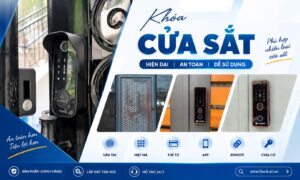 Khóa Cửa Sắt Thông Minh, Khóa Điện Tử Cho Nhiều Loại Cửa Sắt