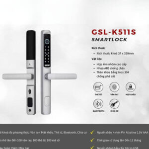 Mua khóa từ cửa nhôm ở đâu uy tín, lắp đặt nhanh chóng Khóa điện tử GIOVANI GSL-K511