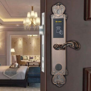 Tư vấn chọn mua khóa phòng khách sạn phù hợp, cập nhật mẫu mới nhất Khóa điện tử Hubert HB KS86 Amber Gold