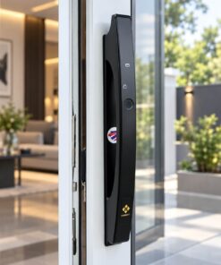 Khóa điện tử cửa nhôm Hubert HB CN86 Black Hình ảnh Khóa điện tử cửa nhôm Hubert HB CN86 Black