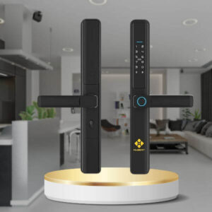 Bí quyết chọn khóa tay gạt cửa nhôm chuẩn bền, đẹp Khóa điện tử tay gạt Hubert HB CN21