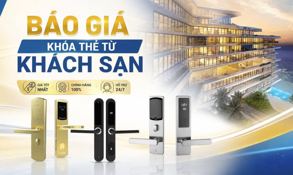 Báo giá khóa thẻ từ cho khách sạn cập nhật mới nhất hiện tại Báo giá khóa thẻ từ cho khách sạn cập nhật mới nhất hiện tại