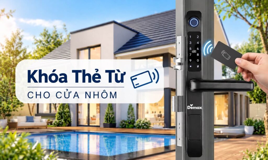 Khóa thẻ từ cho cửa nhôm