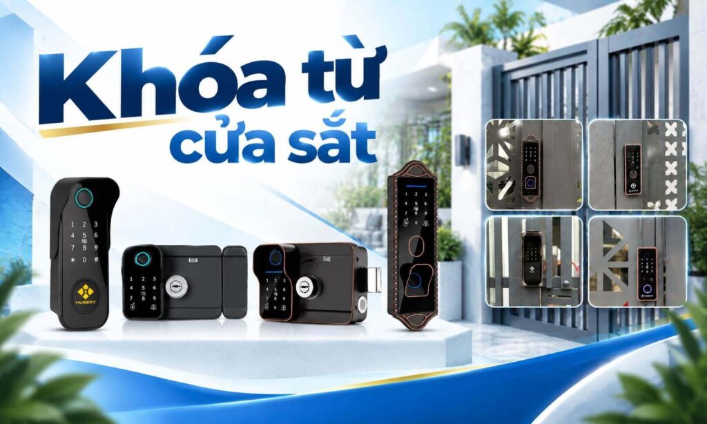 Có nên lắp khóa từ cửa sắt không, cách chọn cho từng loại cửa