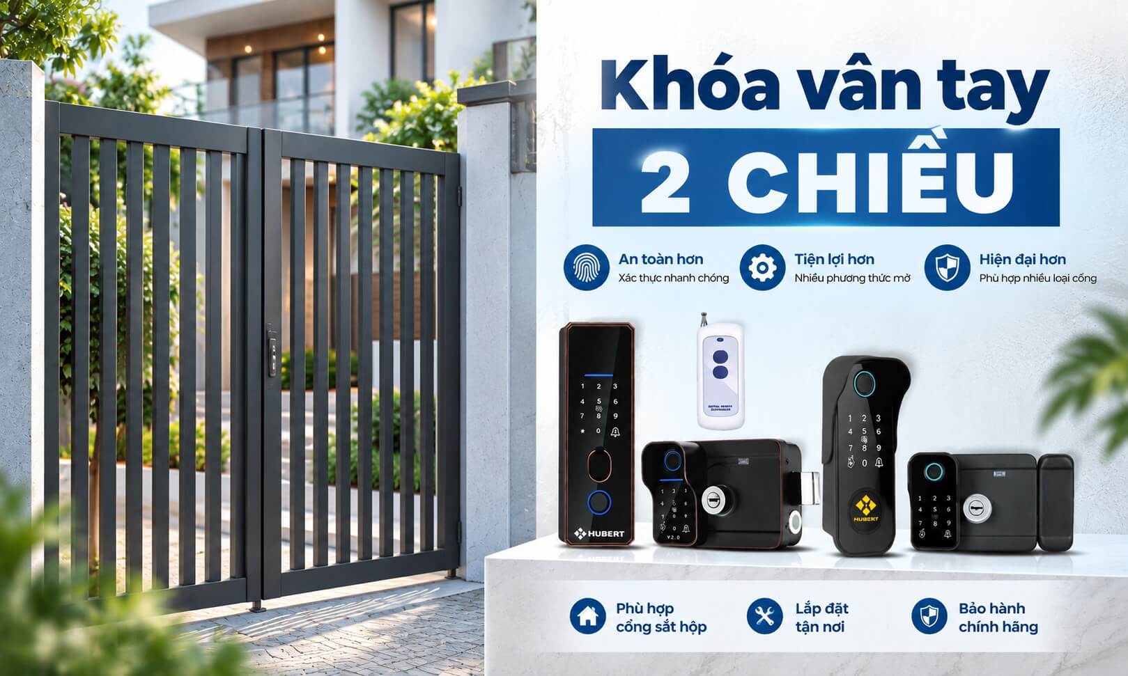 TOP Khóa Vân Tay 2 Chiều Chính Hãng Giá Tốt Mới Nhất