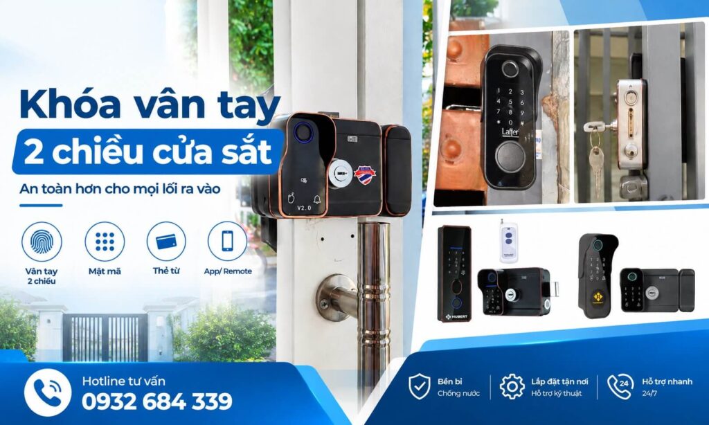 Có Nên Lắp Khóa Vân Tay 2 Chiều Cửa Sắt Không