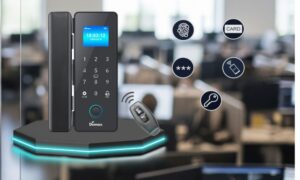 Khóa vân tay cho cửa kính cường lực