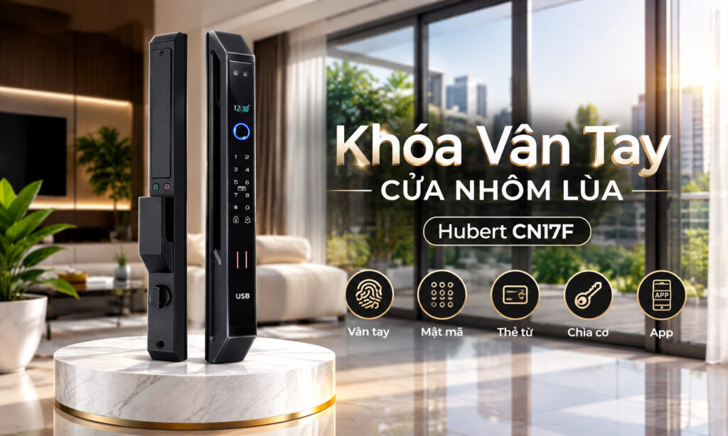 Cập nhật mẫu khóa vân tay cửa nhôm lùa mới nhất 2026 Cập nhật mẫu khóa vân tay cửa nhôm lùa mới nhất 2026
