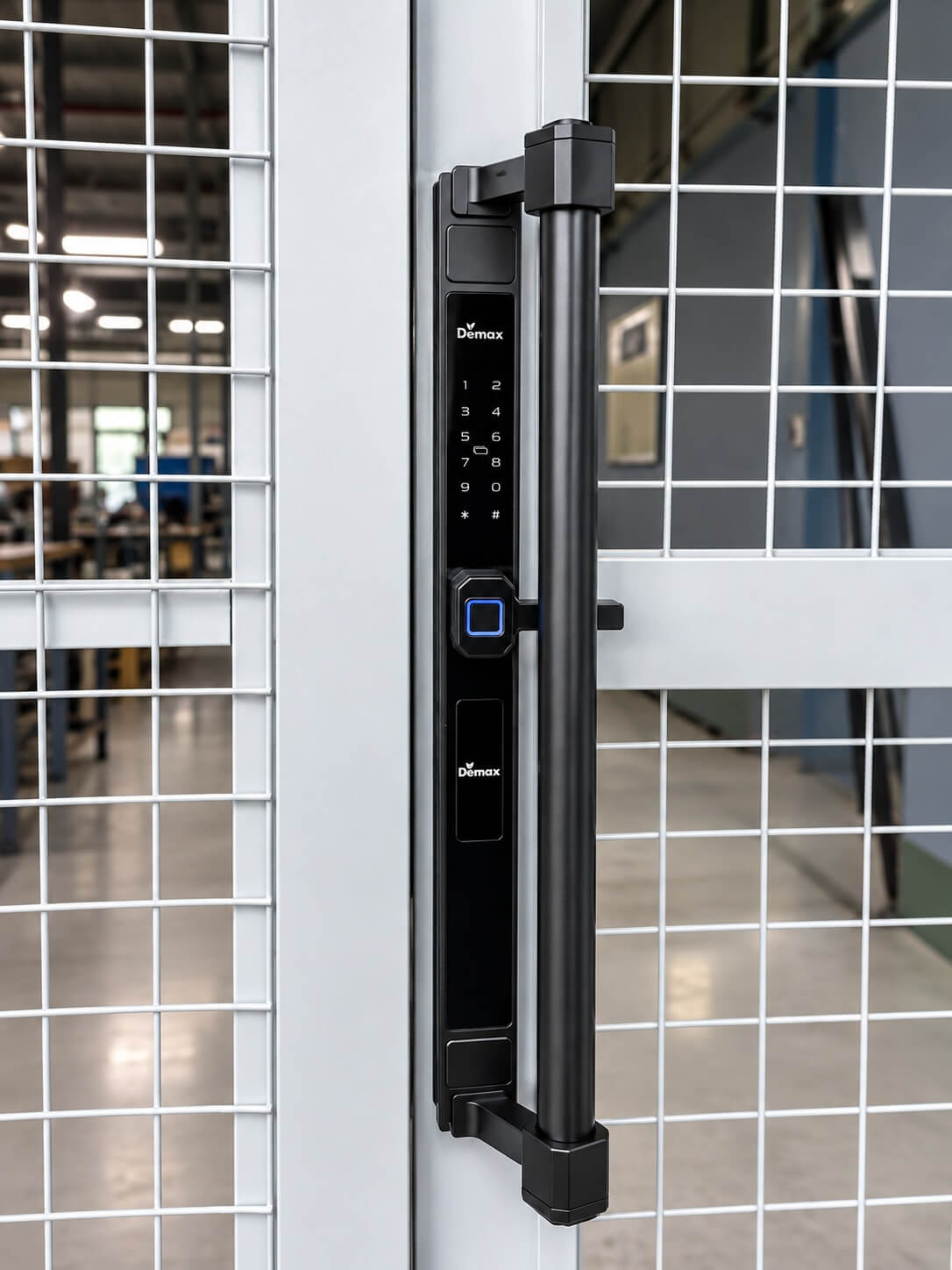 Tiêu Chuẩn Kỹ Thuật Khi Chọn Mua Khóa Cửa Nhôm Face ID Lắp Khóa vân tay 2 mặt cửa nhôm, cửa gỗ, Cửa Cổng Sắt Demax SL808 BN LUX chống nước