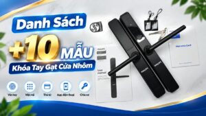 Danh Sách +10 Mẫu Khóa Tay Gạt Cửa Nhôm Tay Gạt, Cửa Lùa