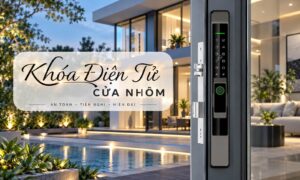 Kinh nghiệm chọn mua khóa điện tử cửa nhôm bền, đẹp