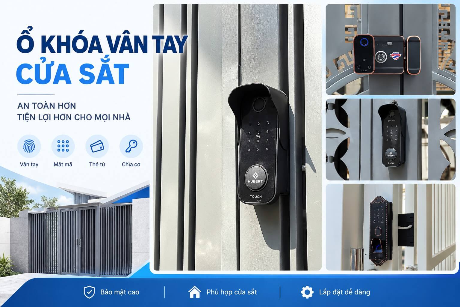 Ổ Khóa Vân Tay Cửa Sắt Có Bền Không, Có Đáng Mua Không?