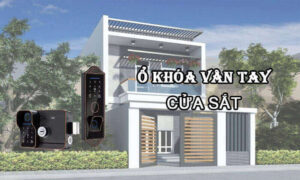 Ổ khóa vân tay cửa sắt cao cấp an toàn và tiện lợi tuyệt đối Ổ khóa vân tay cửa sắt