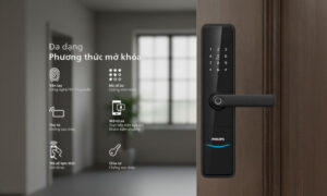 Bộ khóa cửa từ, khóa cửa bằng vân tay chính hãng, lắp đặt tận nơi