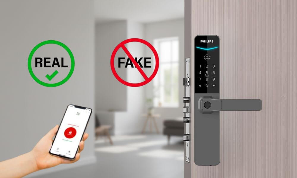 Cách phân biệt khóa cửa vân tay thật và giả chi tiết nhất Cách phân biệt khóa cửa vân tay thật và giả chi tiết nhất