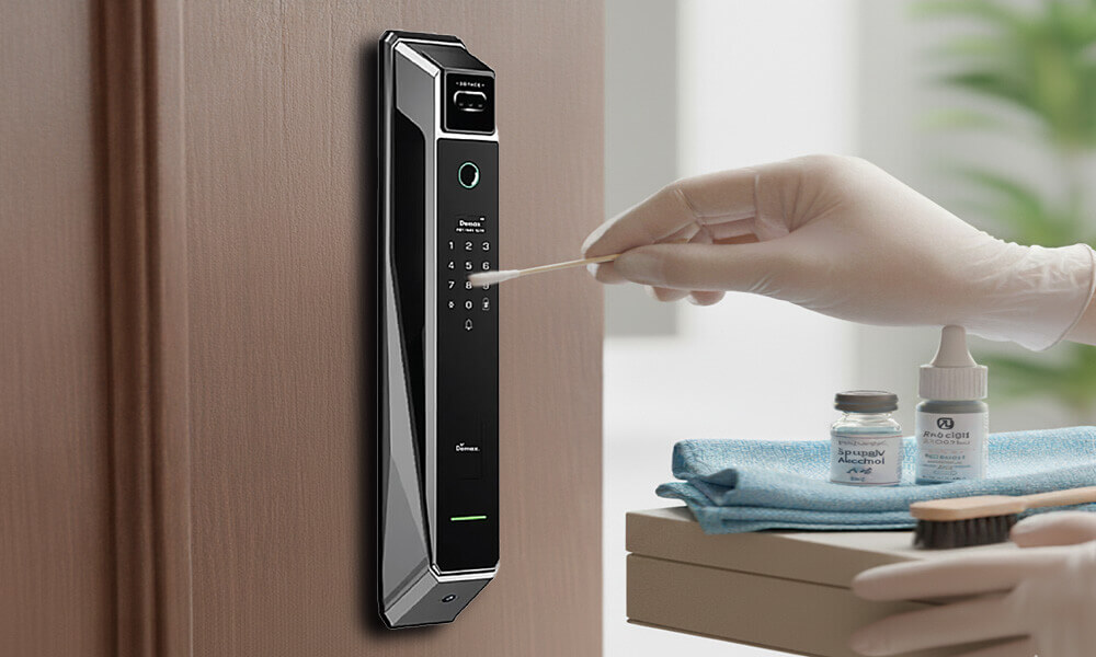Hướng dẫn cách vệ sinh khóa cửa điện tử vân tay chi tiết Cách vệ sinh khóa cửa điện tử vân tay