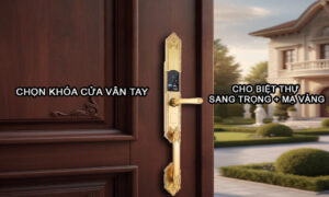 Chọn Khóa Cửa Vân Tay Cho Biệt Thự