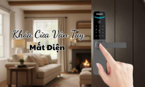Cửa vân tay mất điện có mở được không? Cách mở khóa an toàn Cửa vân tay mất điện có mở được không, cách mở khóa an toàn