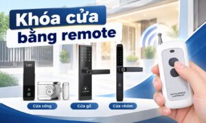 Khóa cửa bằng remote chính hãng giá tốt, lắp đặt tận nơi