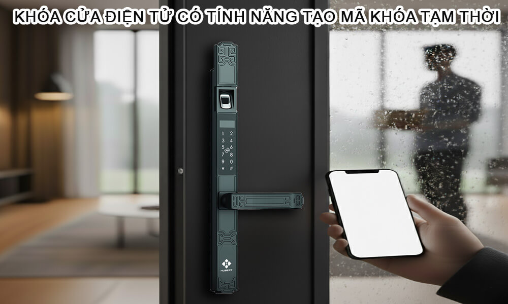 Khóa cửa điện tử có tính năng tạo mã khóa tạm thời Khóa cửa điện tử có tính năng tạo mã khóa tạm thời