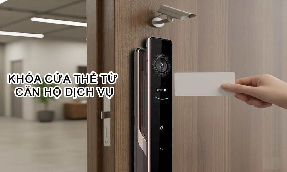 Khóa cửa thẻ từ căn hộ dịch vụ