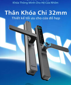 Khóa điện tử PHILIPS DDL611S-5HBS Khóa điện tử PHILIPS DDL611S-5HBS