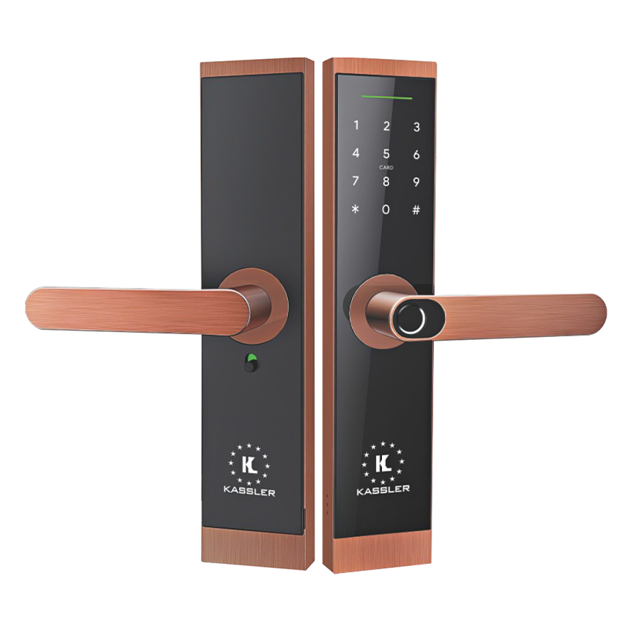 Khóa điện tử cửa gỗ Kassler KL-567 màu copper Khóa điện tử cửa gỗ Kassler KL-567 màu copper
