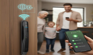 Khóa điện tử mở cửa từ xa bằng Wifi là gì? Có an toàn không? Khóa điện tử mở cửa từ xa bằng Wifi