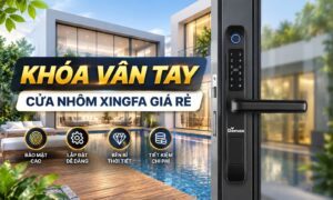 Khoá vân tay cửa nhôm Xingfa Giá rẻ